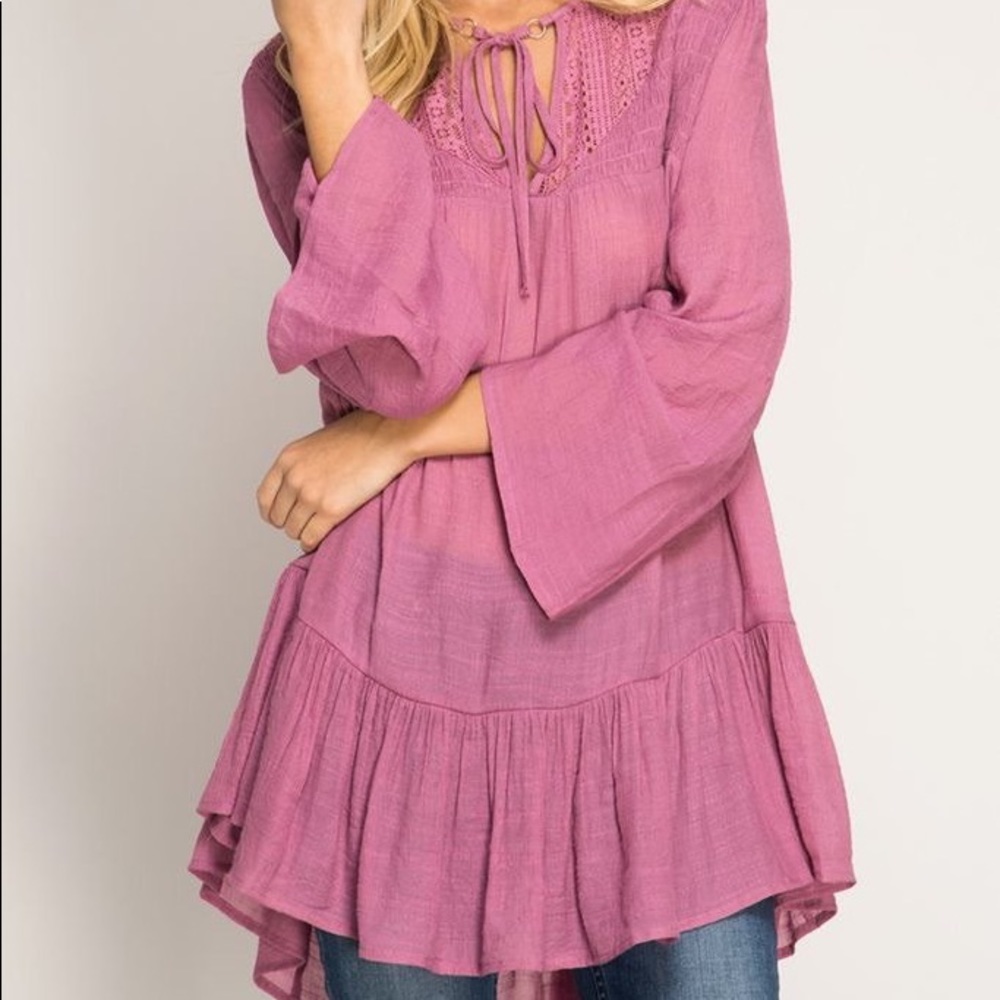 Long Sleeve Boho Blouse